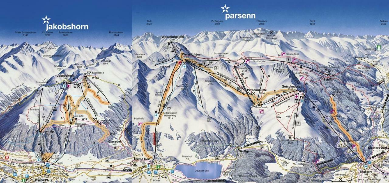 Spectacular View & Central Location In Davos Exteriör bild
